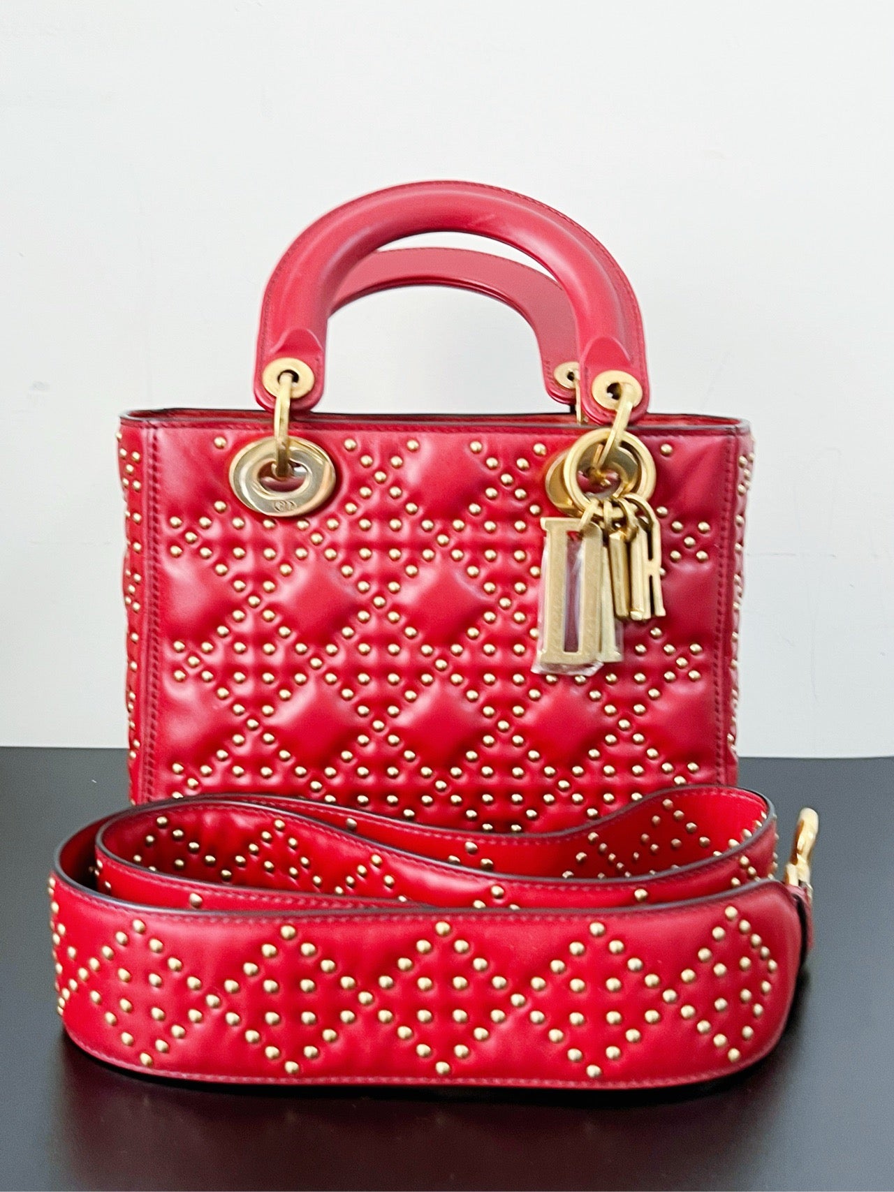 Dior - Lady Dior - Leather - Red - (mini)
