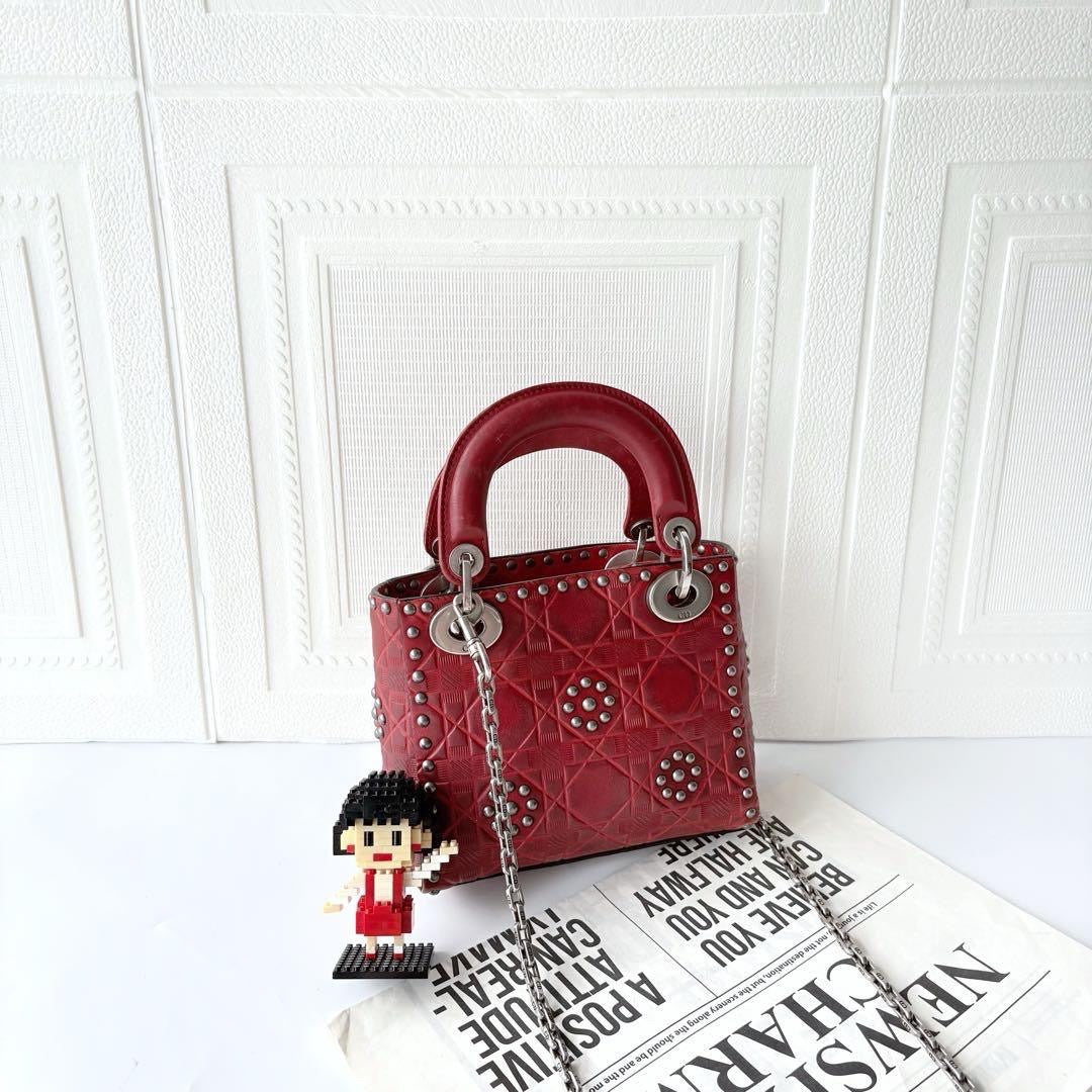 Dior - Lady Dior - Leather - Red - (mini)