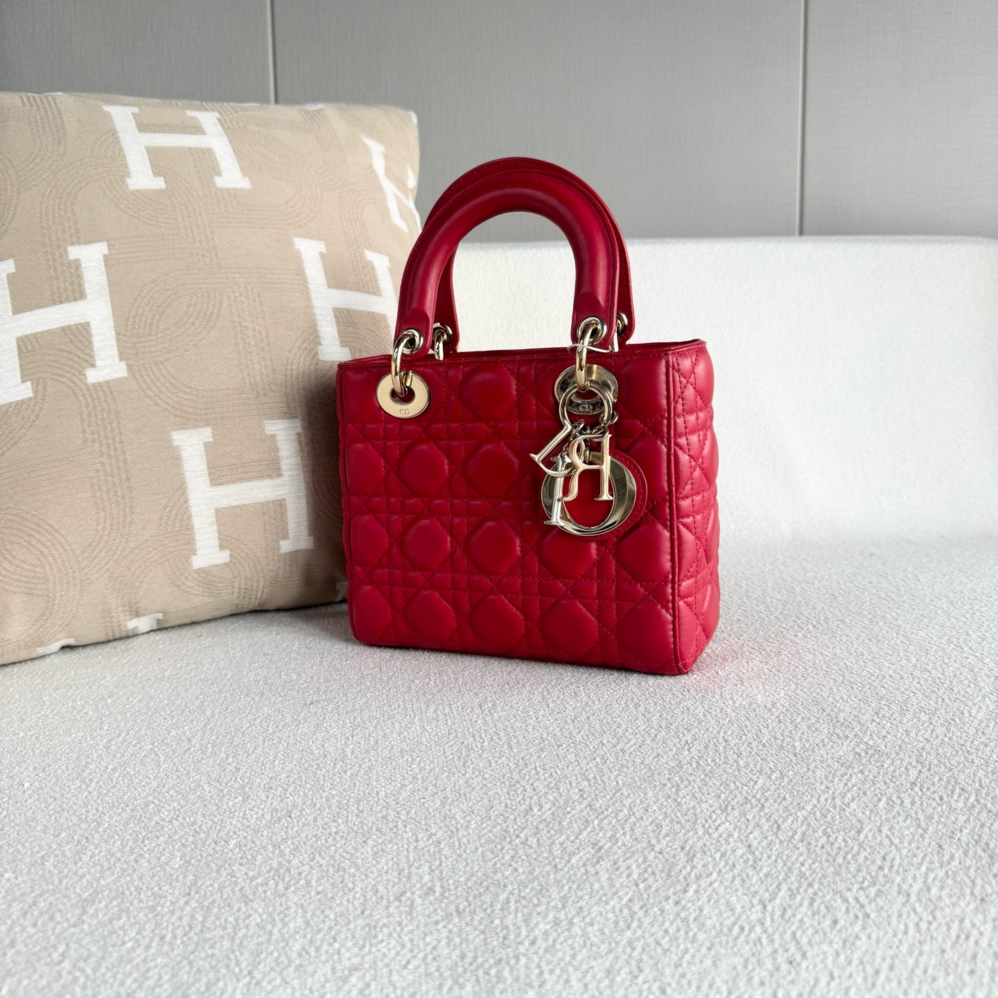 Dior - Lady Dior - Leather - Red - (mini)