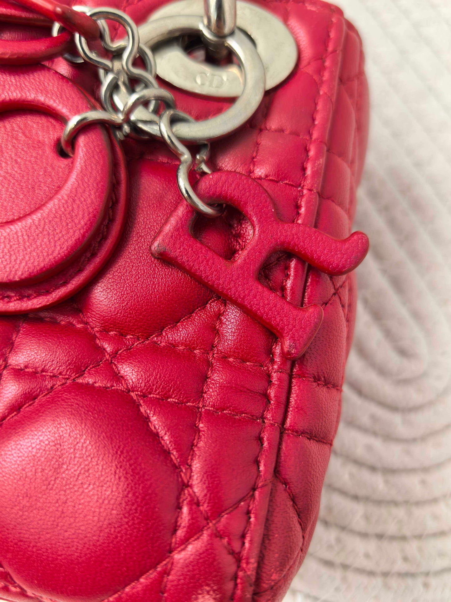 Dior - Lady Dior - Leather - Red - (mini)
