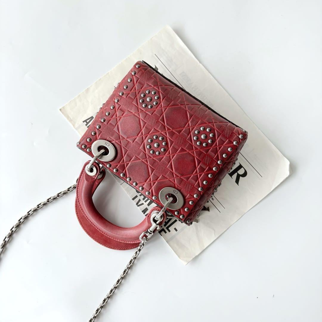 Dior - Lady Dior - Leather - Red - (mini)
