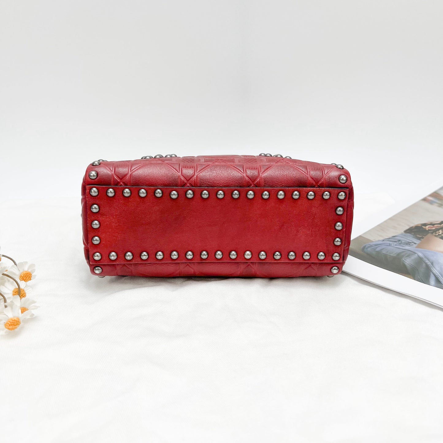 Dior - Lady Dior - Leather - Red - (mini)