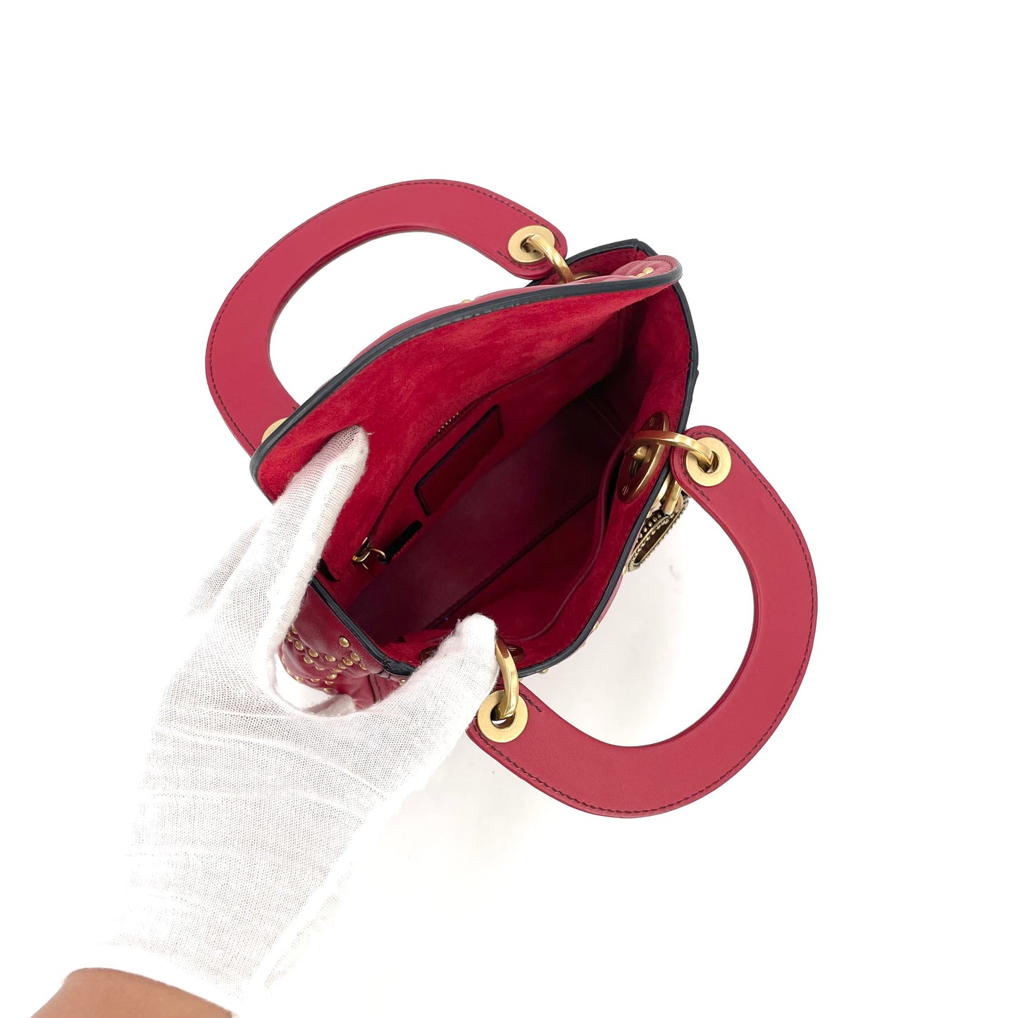 Dior - Lady Dior - Leather - Red - (mini)