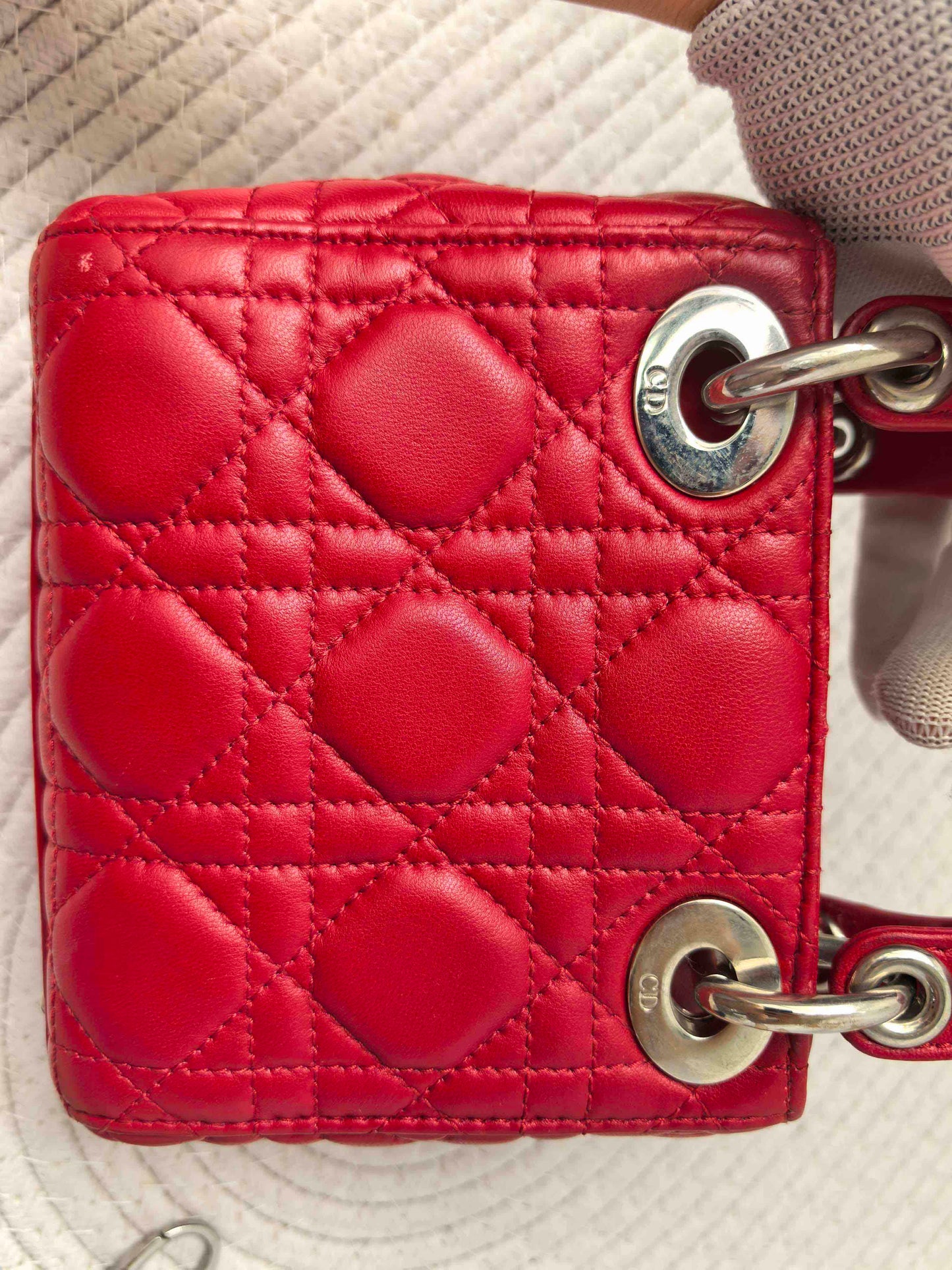 Dior - Lady Dior - Leather - Red - (mini)