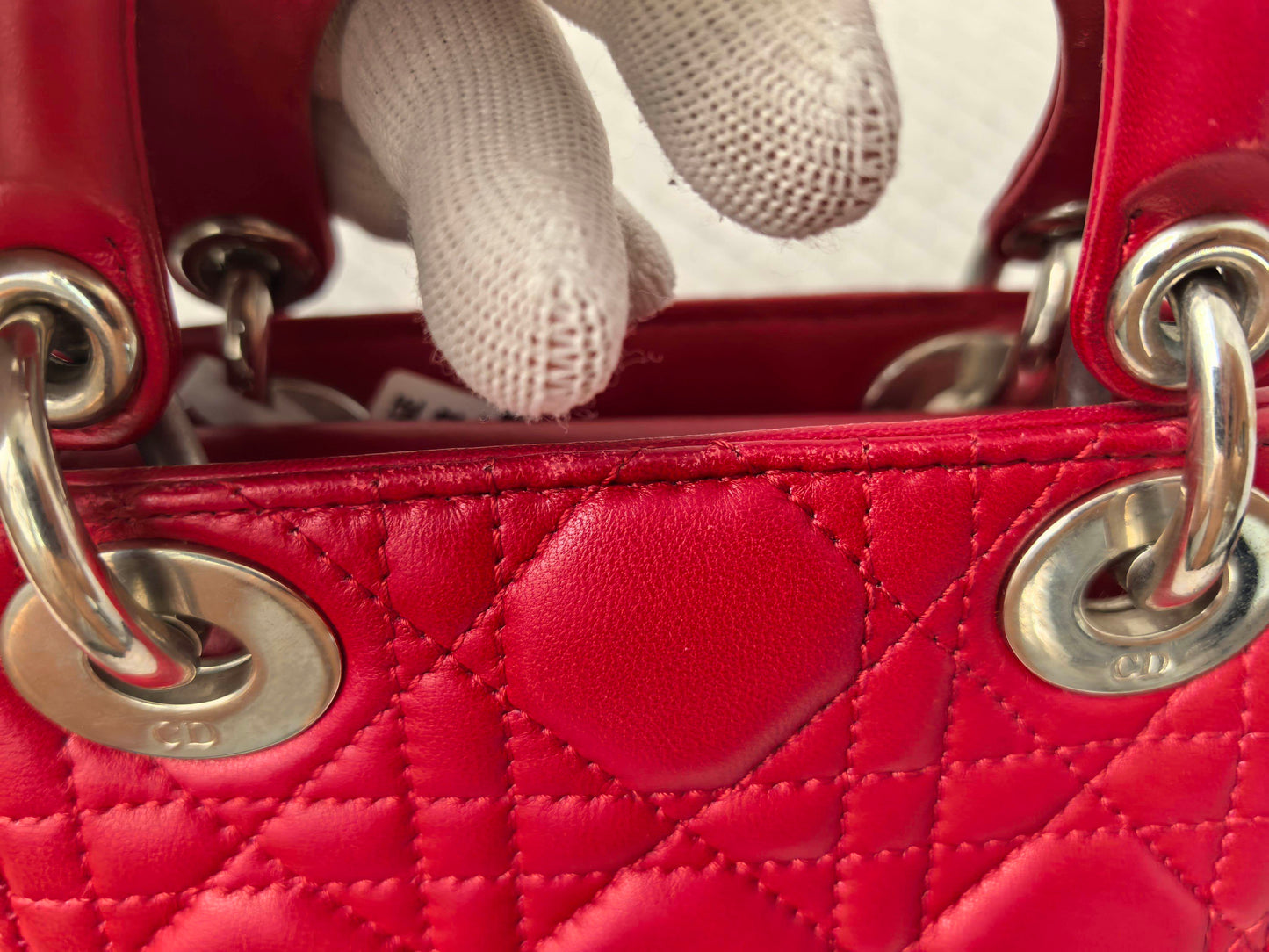 Dior - Lady Dior - Leather - Red - (mini)
