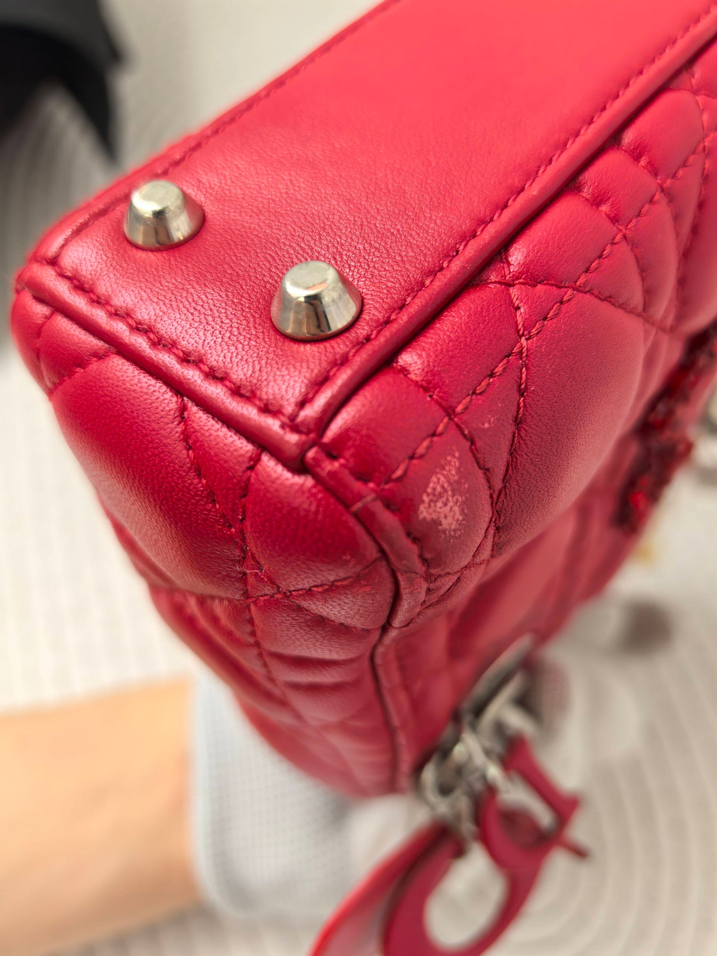Dior - Lady Dior - Leather - Red - (mini)