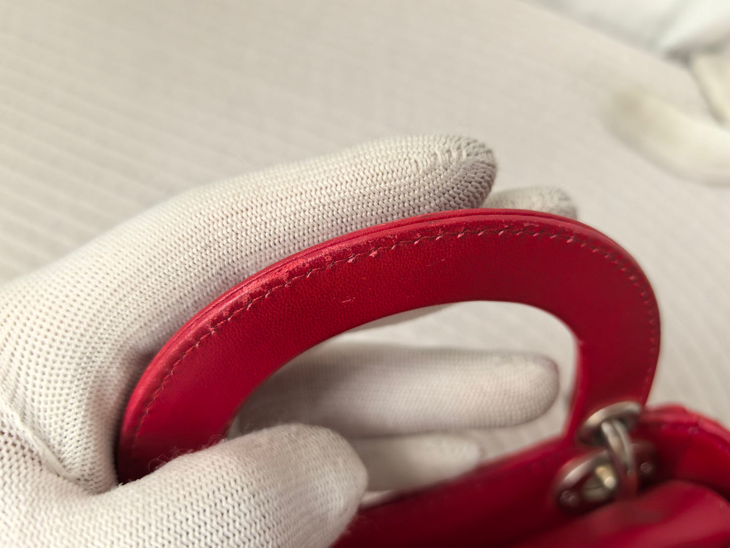 Dior - Lady Dior - Leather - Red - (mini)