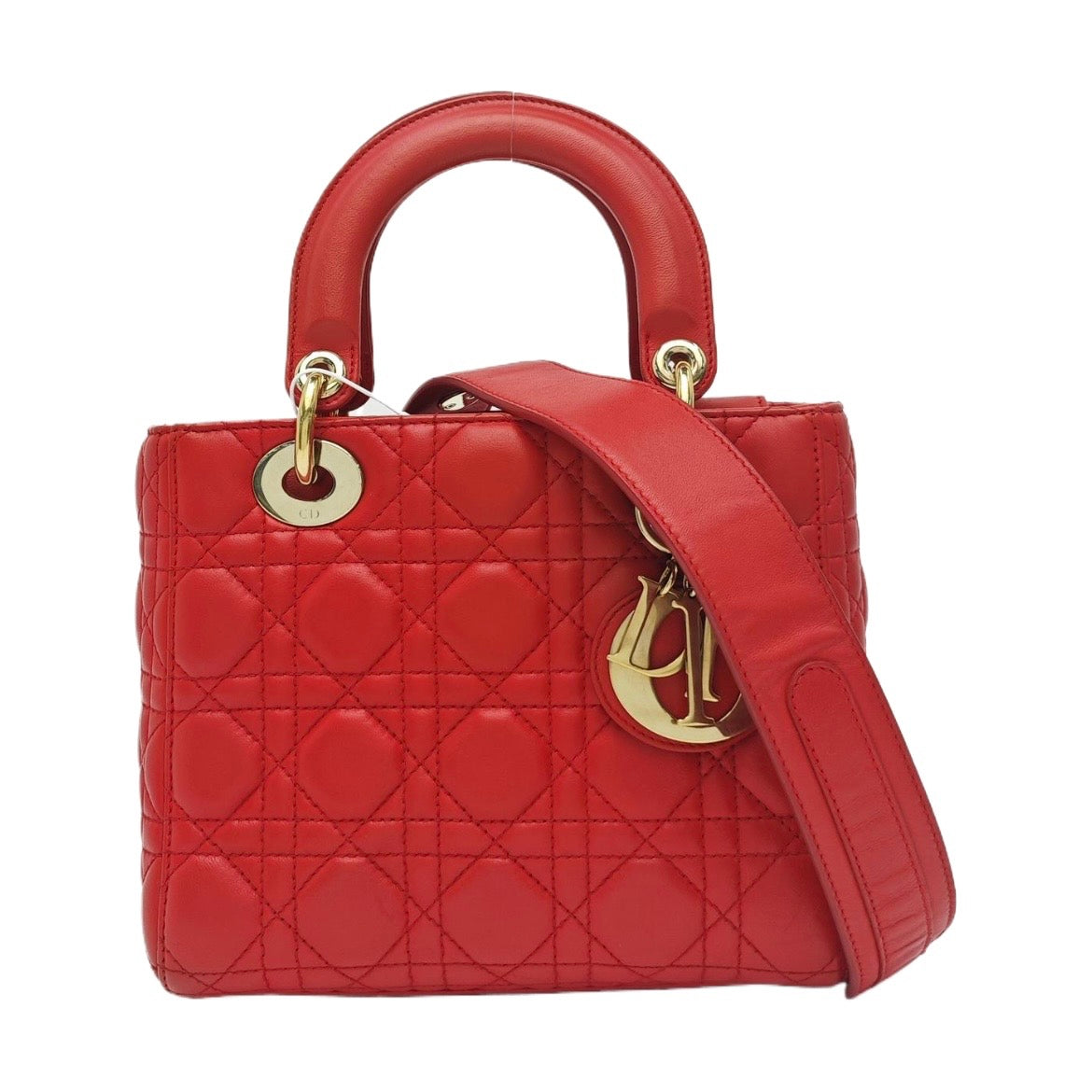 Dior - Lady Dior - Leather - Red - (small)