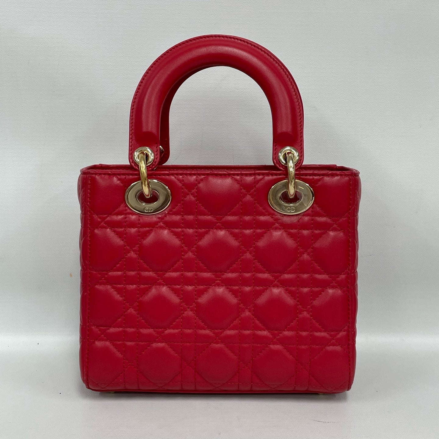 Dior - Lady Dior - Leather - Red - (Small)