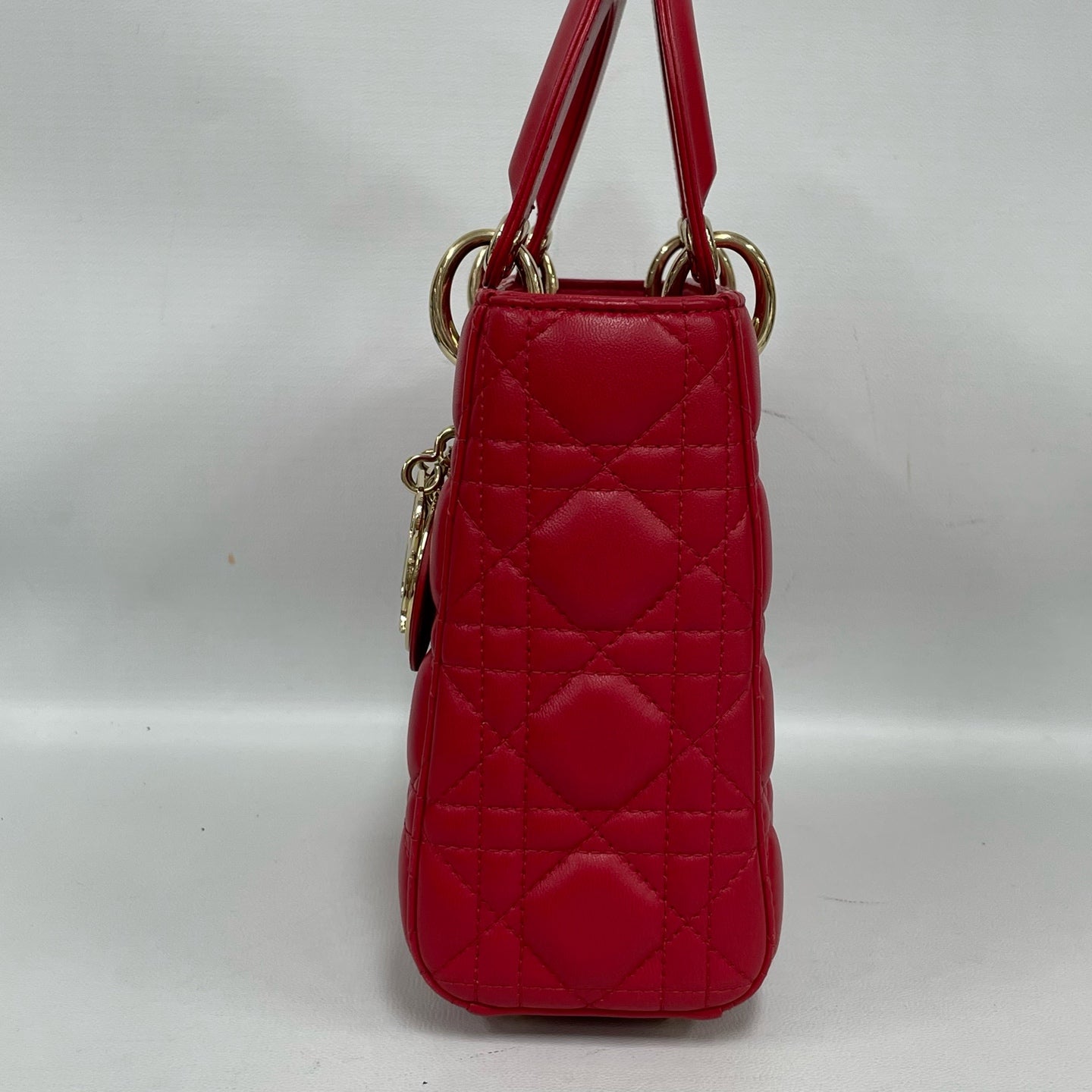 Dior - Lady Dior - Leather - Red - (Small)