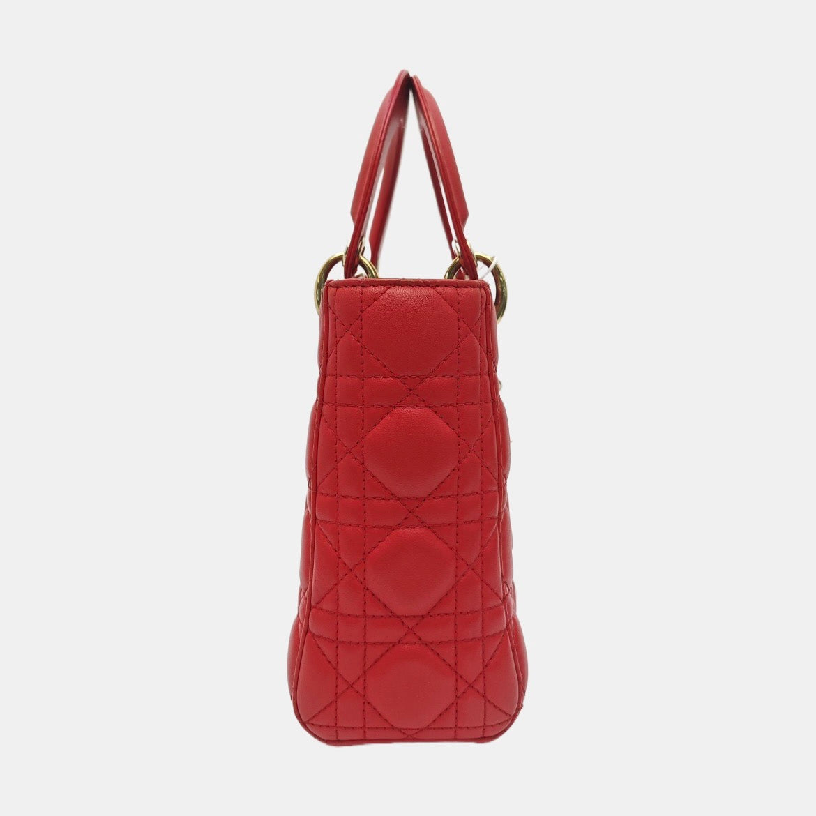 Dior - Lady Dior - Leather - Red - (small)