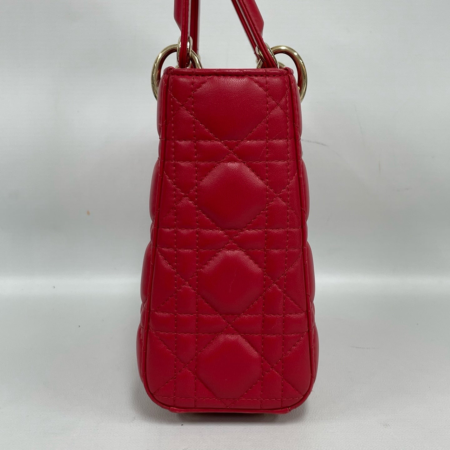 Dior - Lady Dior - Leather - Red - (Small)