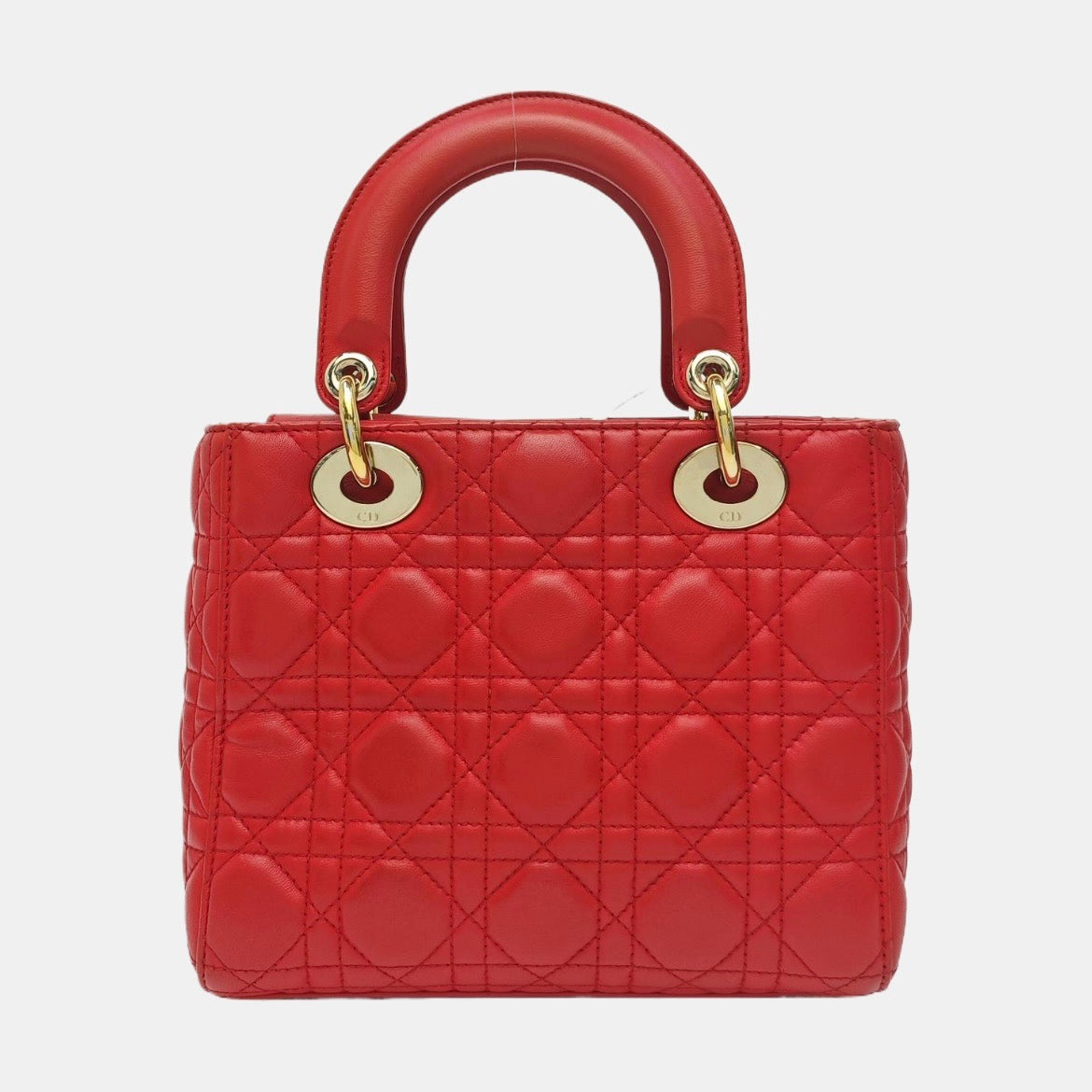 Dior - Lady Dior - Leather - Red - (small)