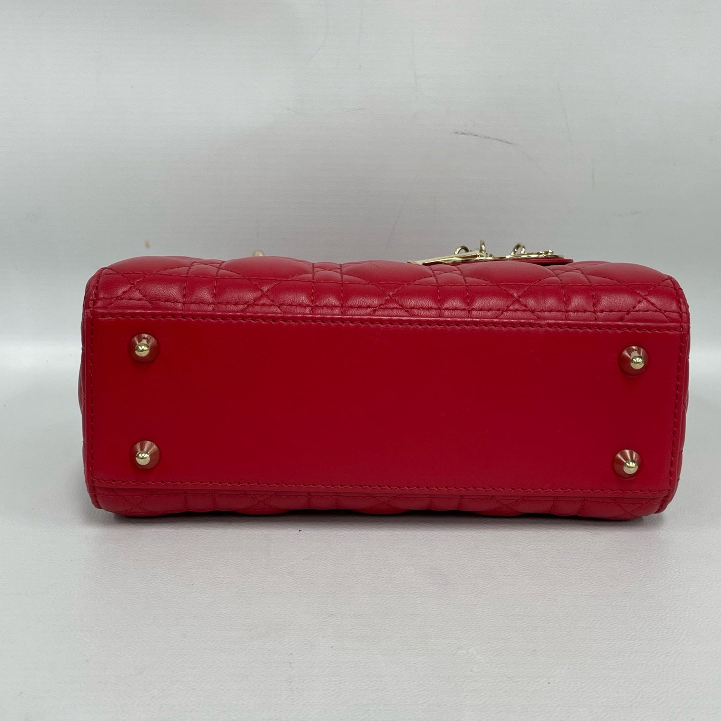 Dior - Lady Dior - Leather - Red - (Small)