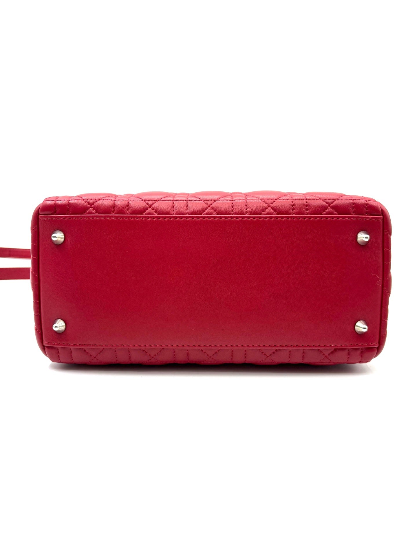 Dior - Lady Dior - Leather - Red - (small)