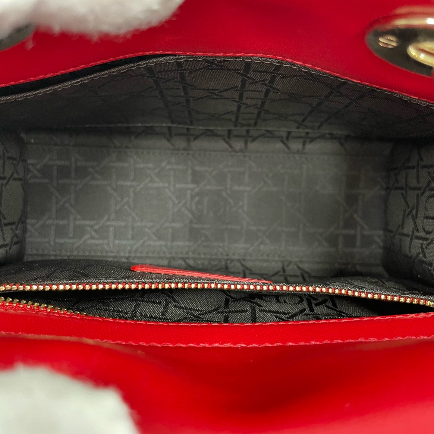 Dior - Lady Dior - Leather - Red - (Small)