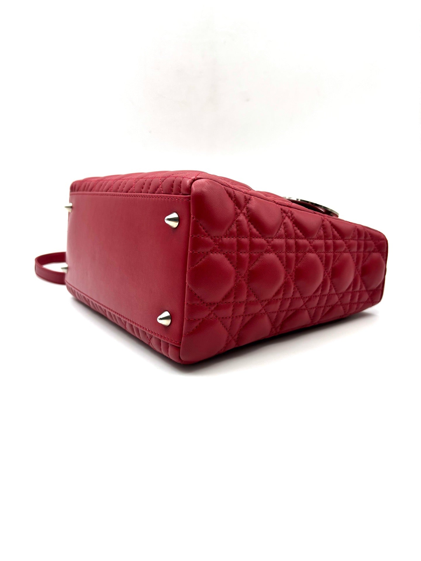 Dior - Lady Dior - Leather - Red - (small)