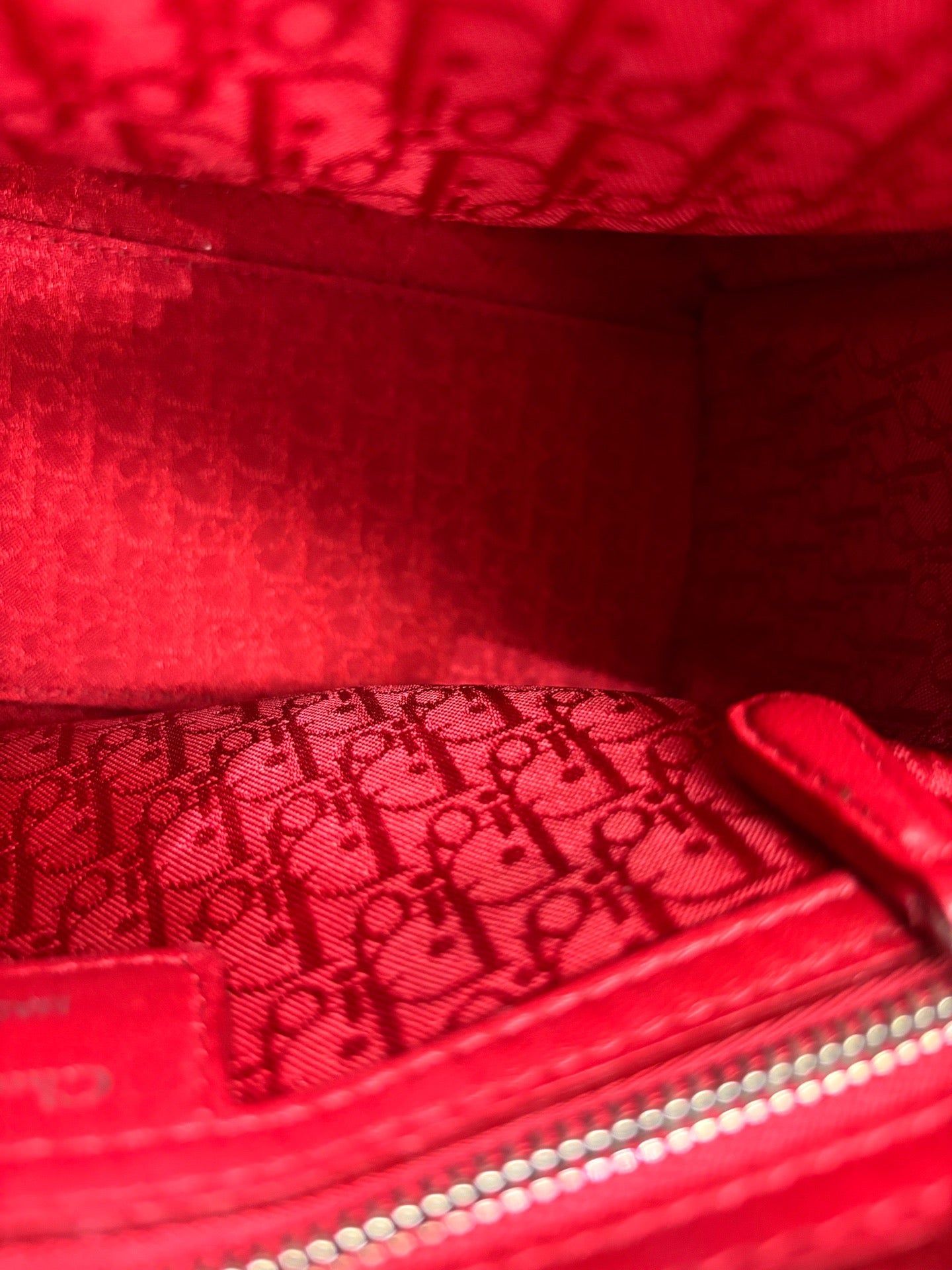 Dior - Lady Dior - Leather - Red - (small)