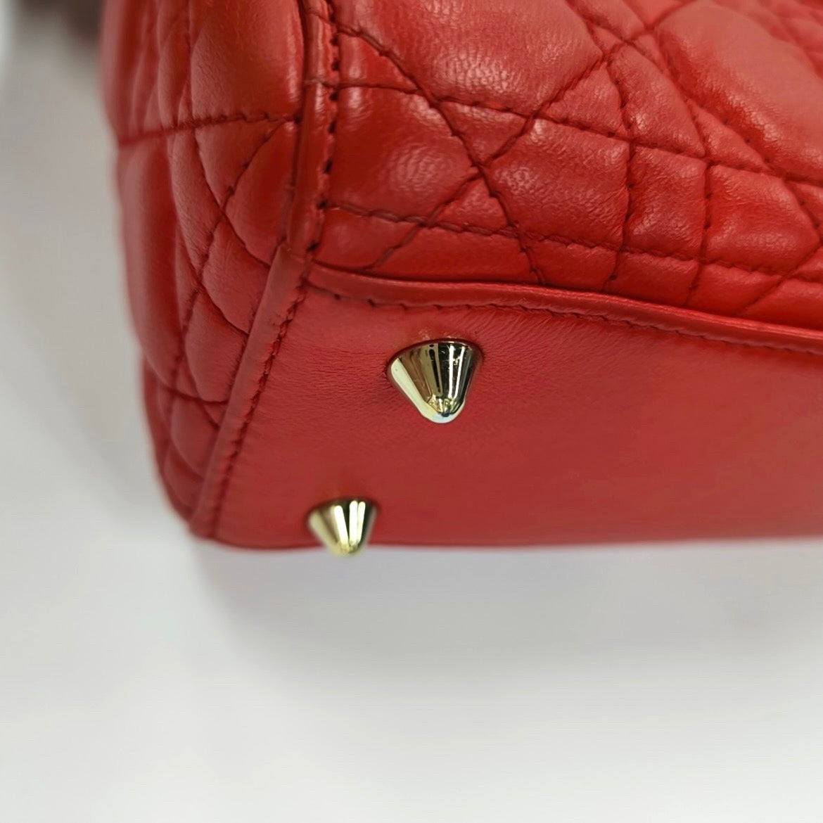 Dior - Lady Dior - Leather - Red - (small)