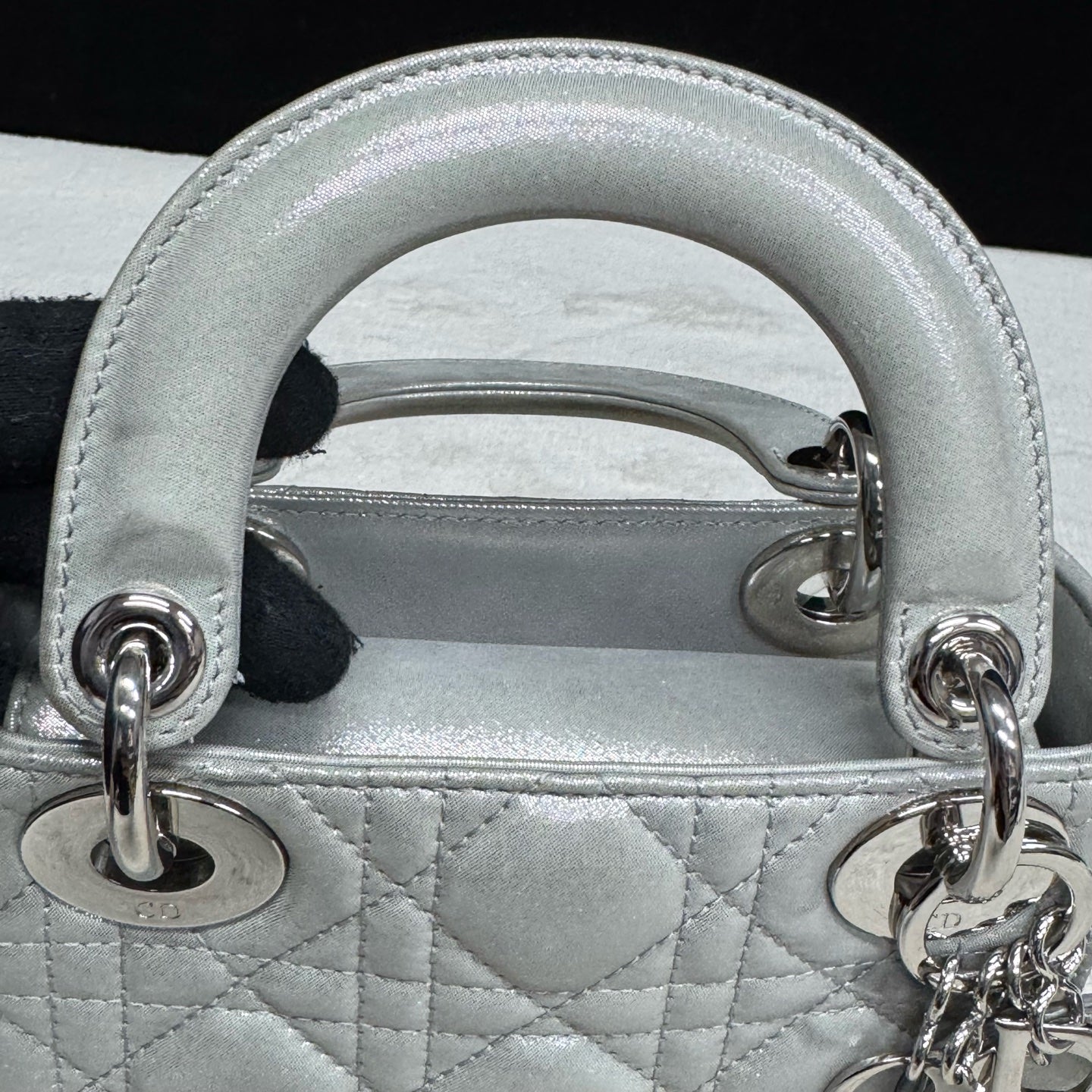 Dior - Lady Dior - Leather - Silver - (mini)