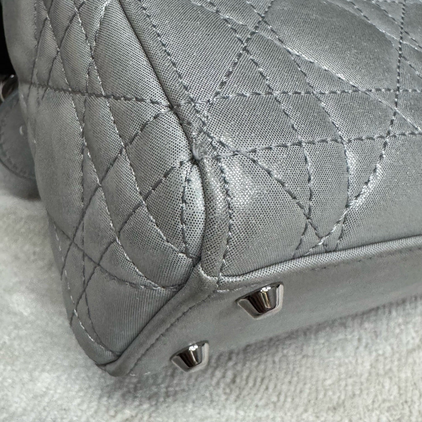 Dior - Lady Dior - Leather - Silver - (mini)