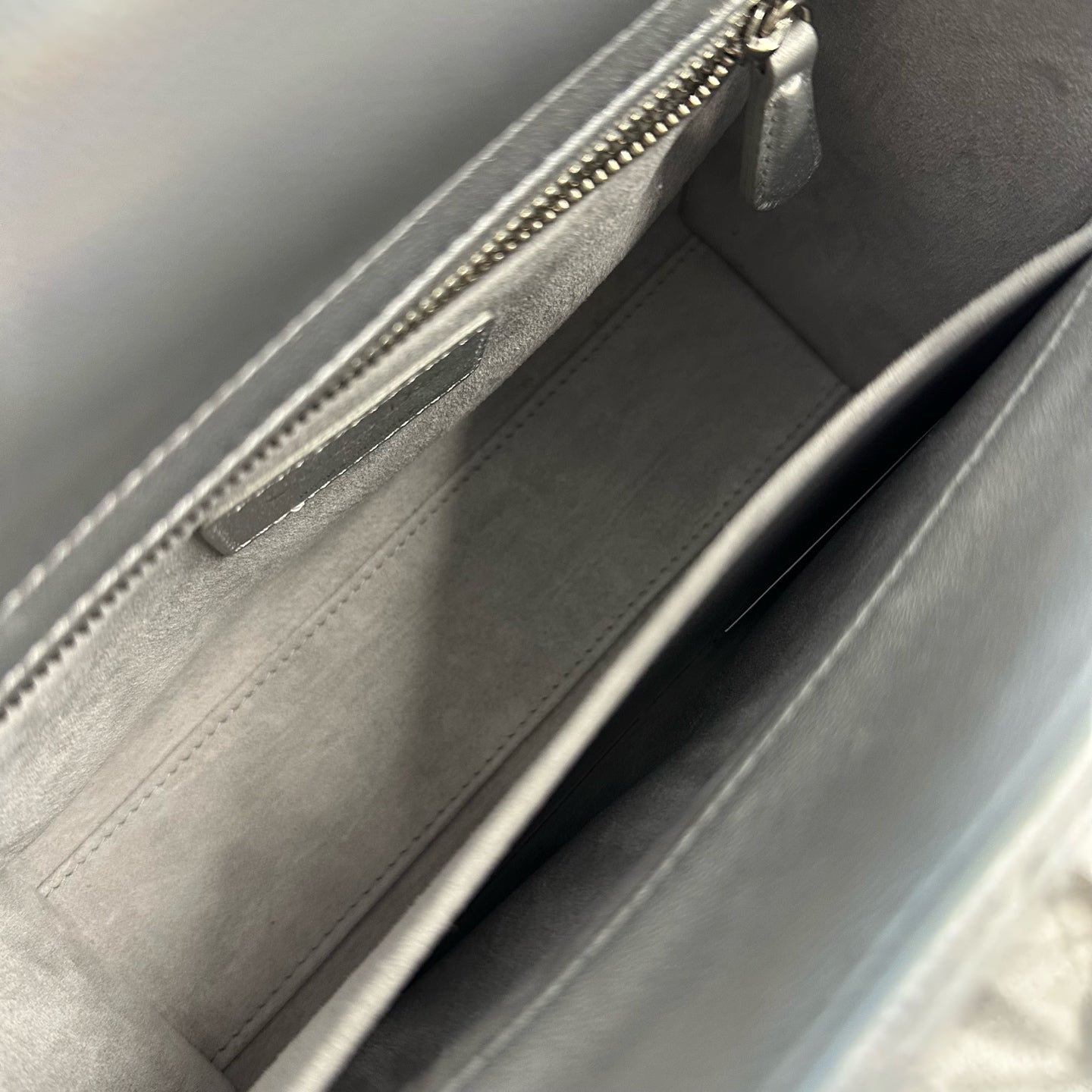 Dior - Lady Dior - Leather - Silver - (small)
