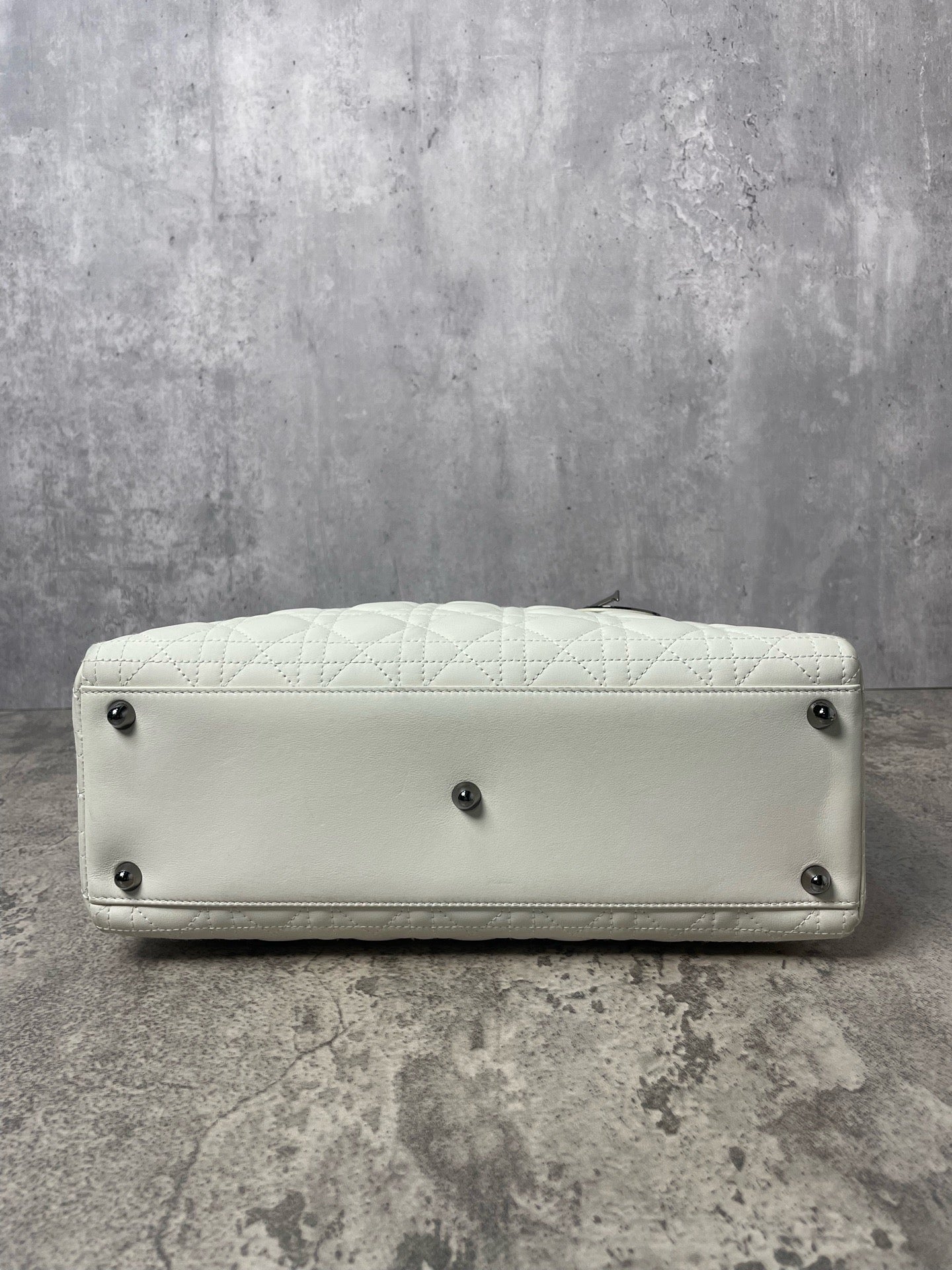 Dior - Lady Dior - Leather - White - (large)