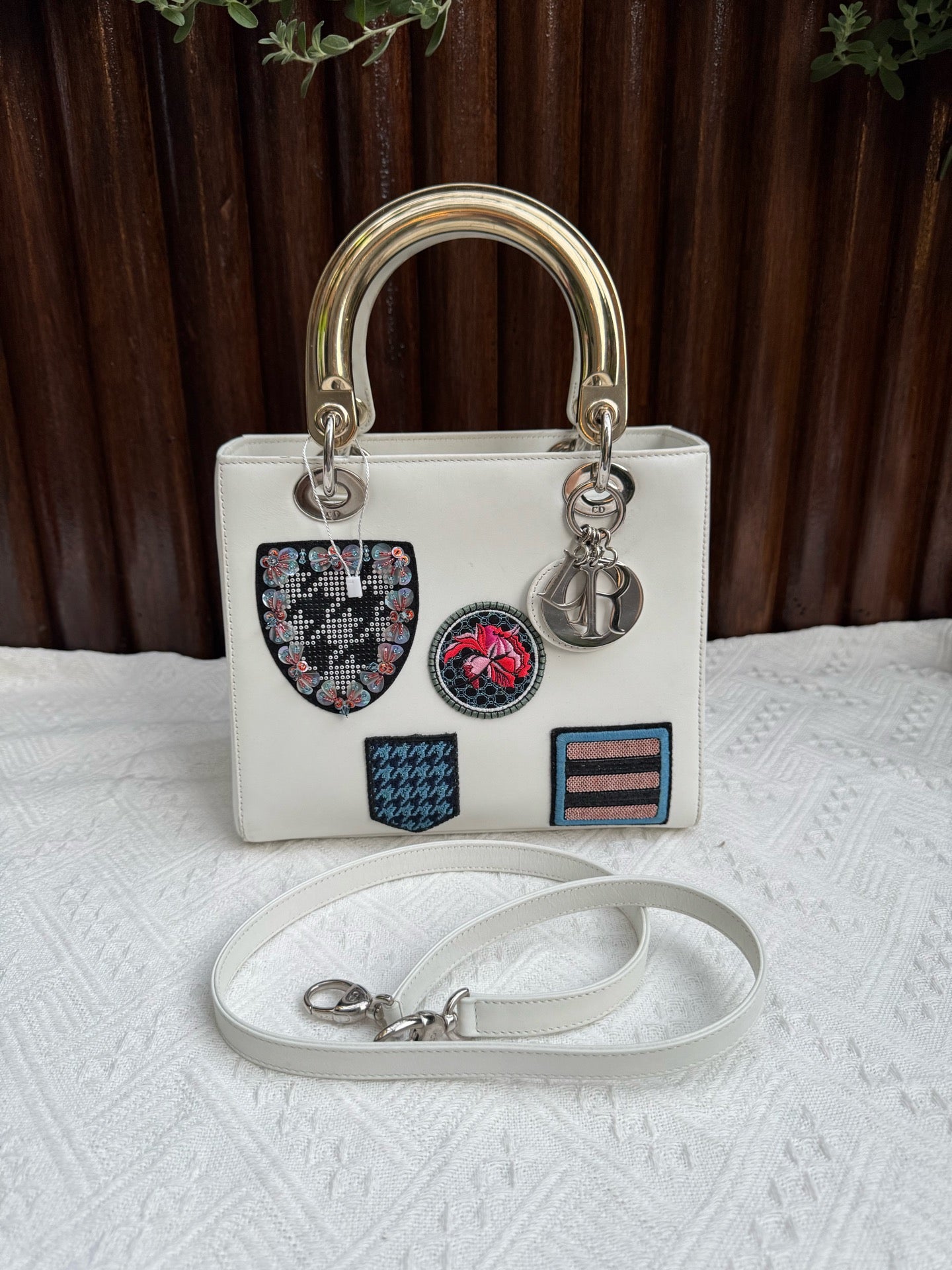 Dior - Lady Dior - Leather - White - (medium)