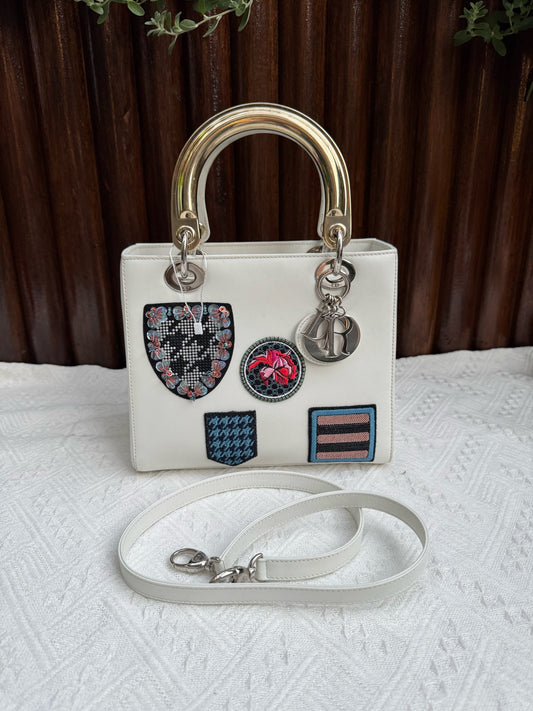 Dior - Lady Dior - Leather - White - (medium)