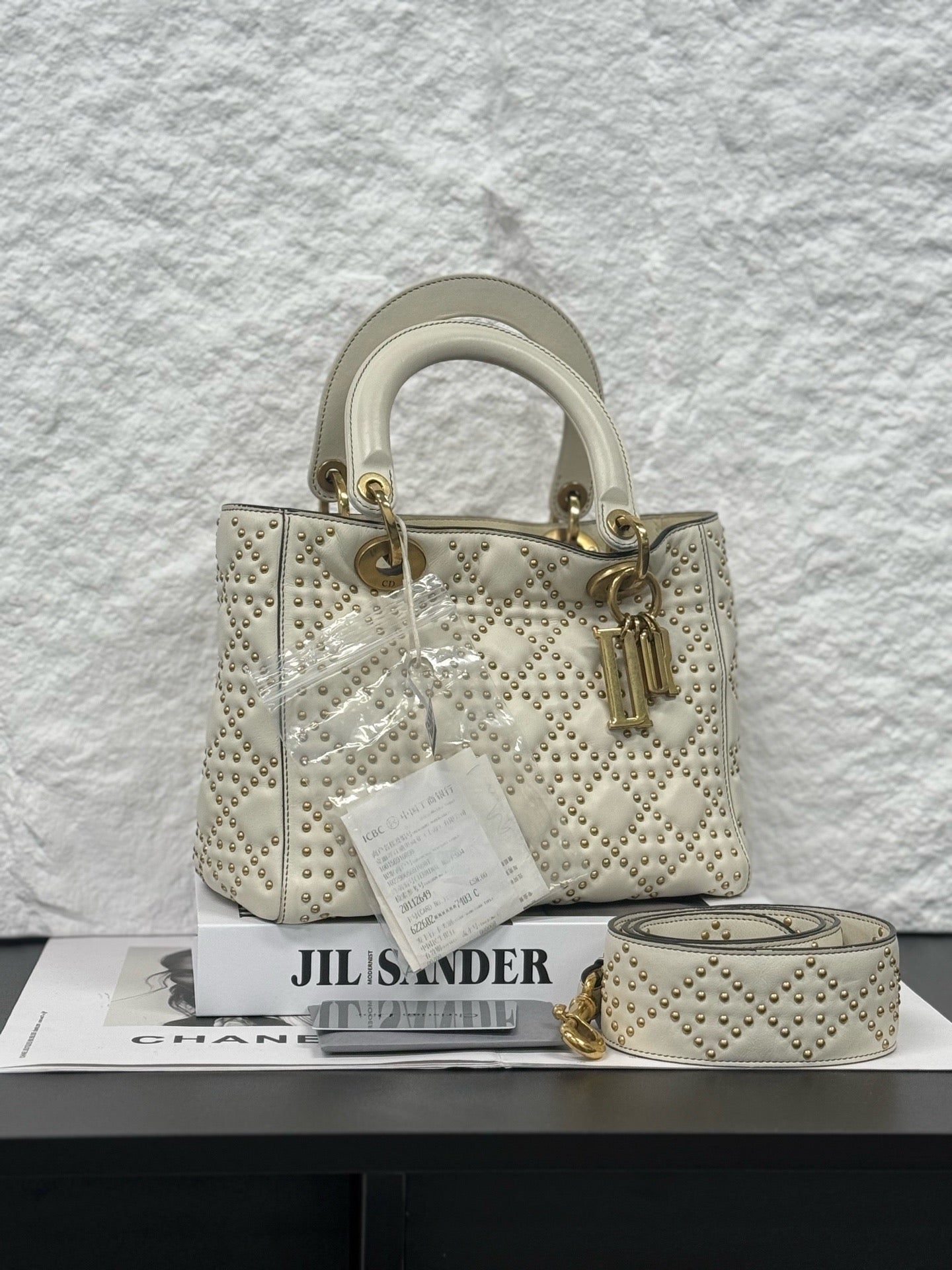 Dior - Lady Dior - Leather - White - (Medium)