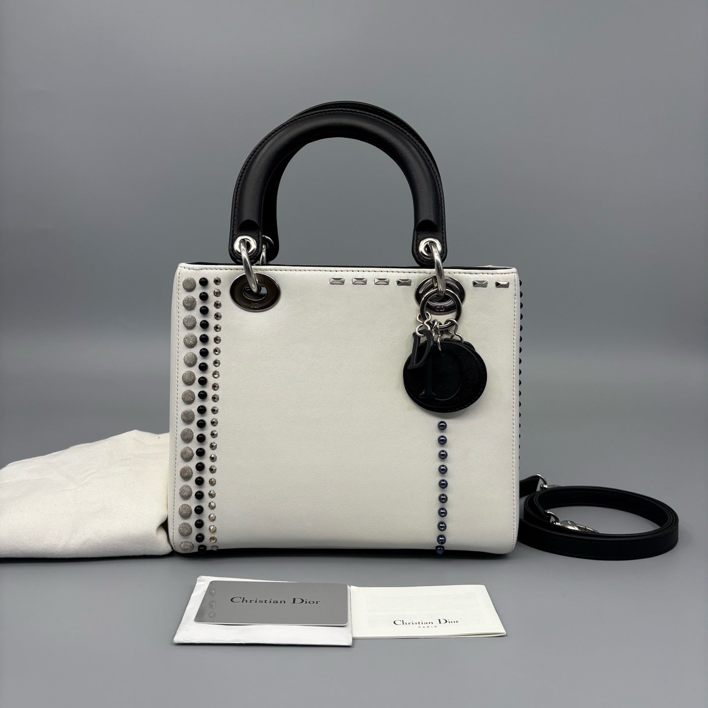 Dior - Lady Dior - Leather - White - (medium)