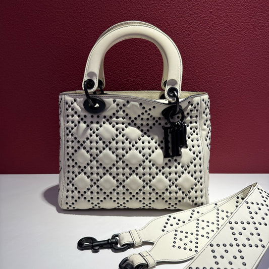 Dior - Lady Dior - Leather - White - (medium)