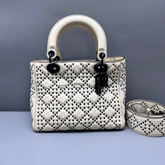 Dior - Lady Dior - Leather - White - (medium)