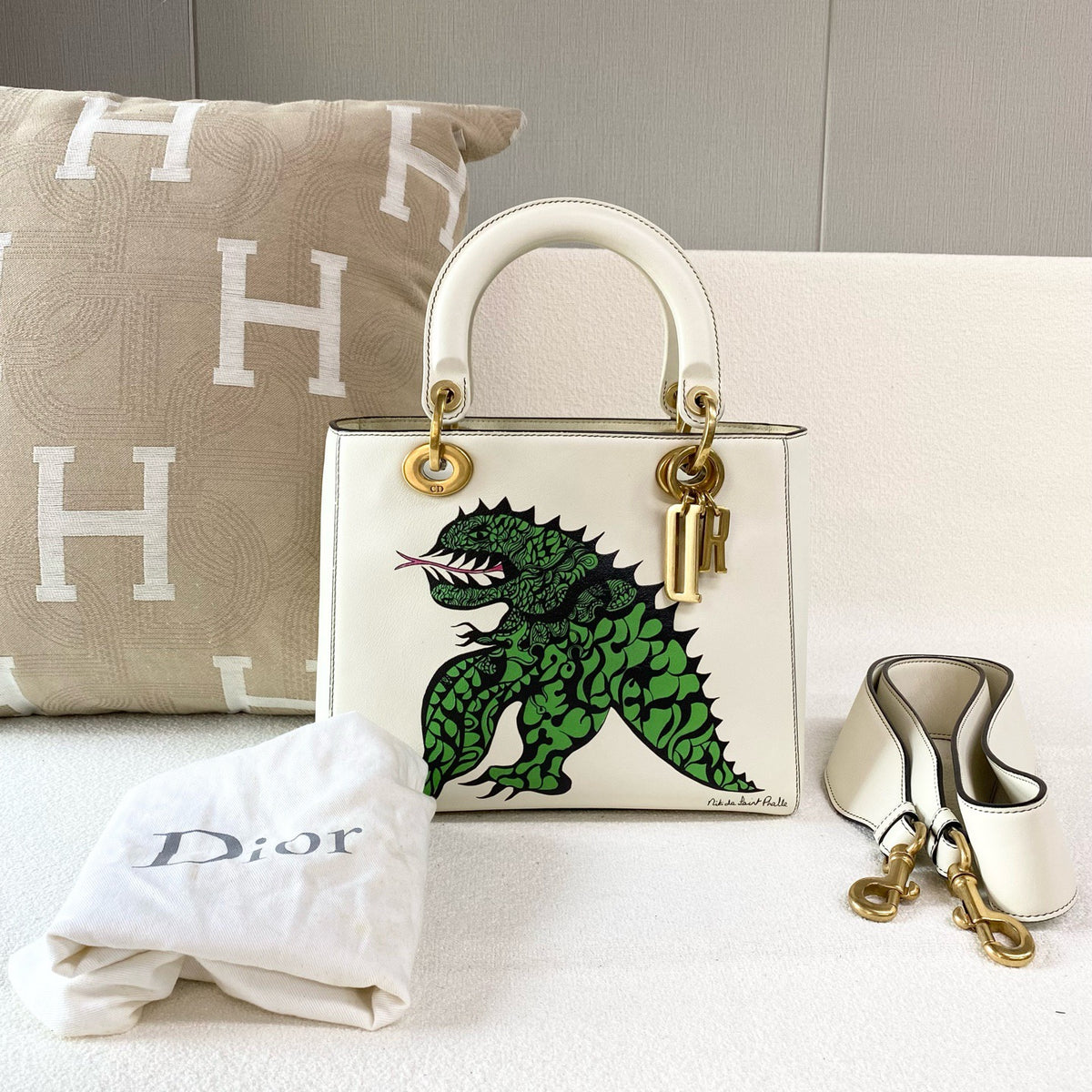 Dior - Lady Dior - Leather - White - (medium)