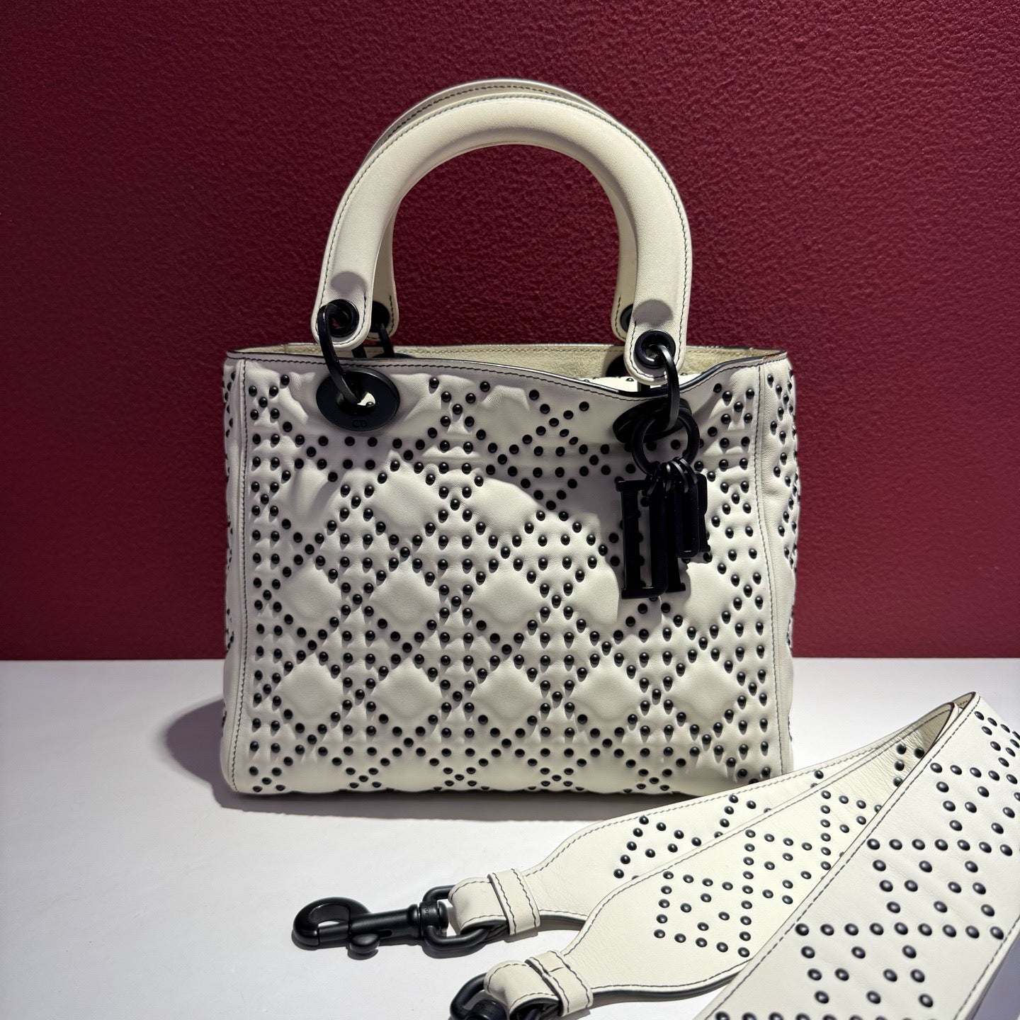 Dior - Lady Dior - Leather - White - (medium)