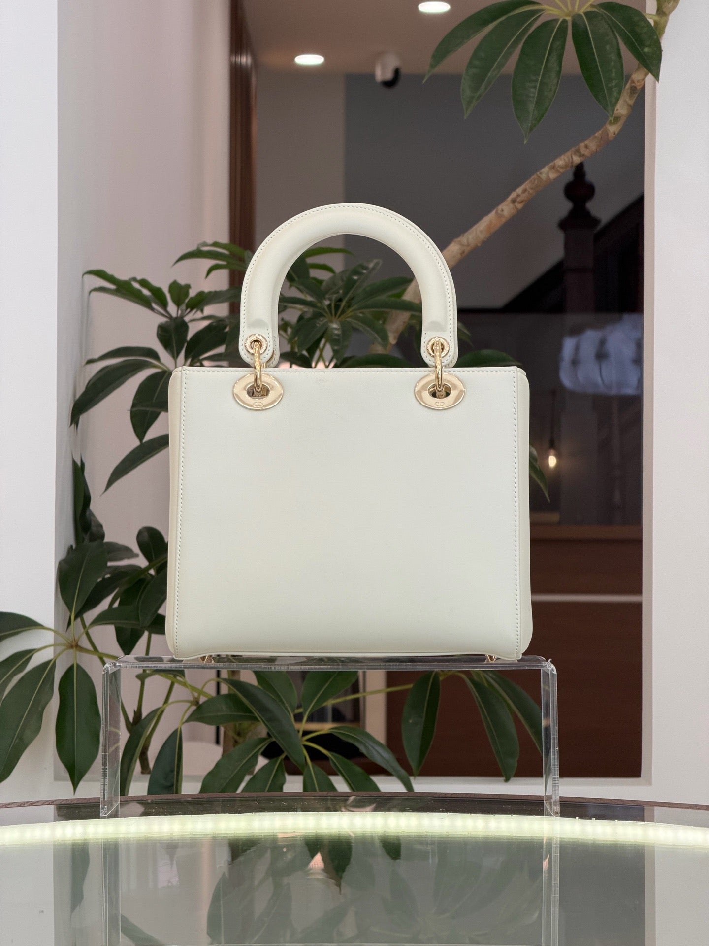 Dior - Lady Dior - Leather - White - (medium)