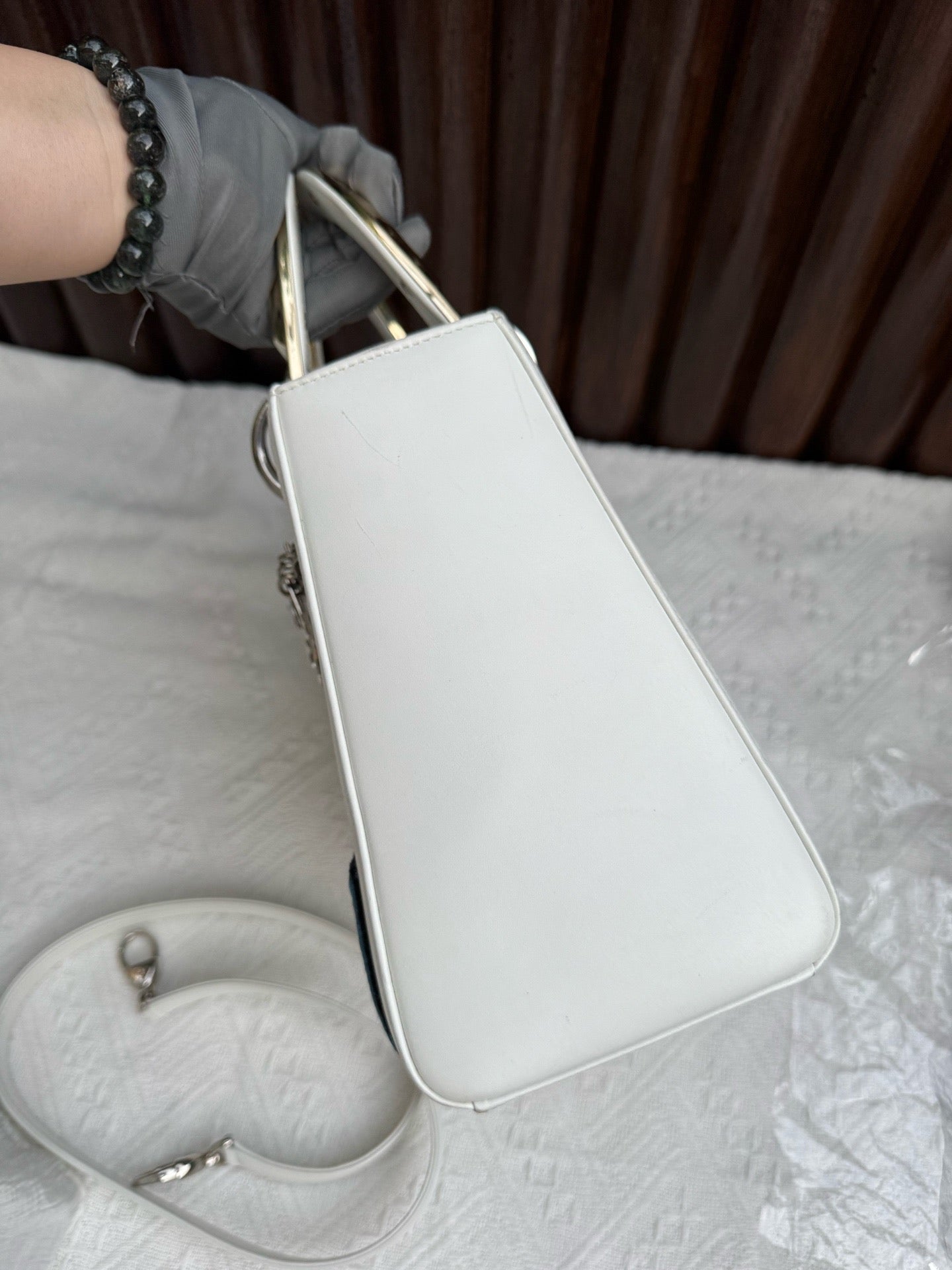 Dior - Lady Dior - Leather - White - (medium)