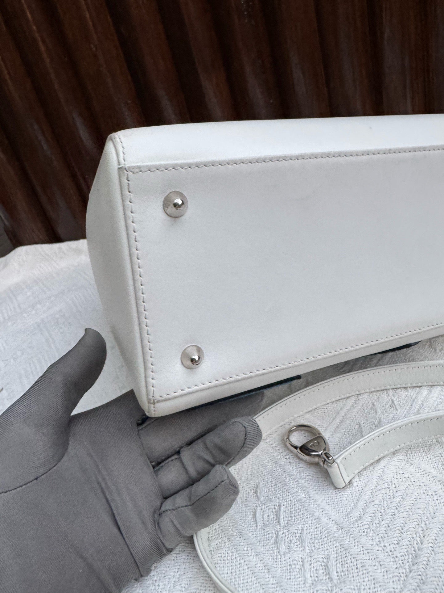 Dior - Lady Dior - Leather - White - (medium)