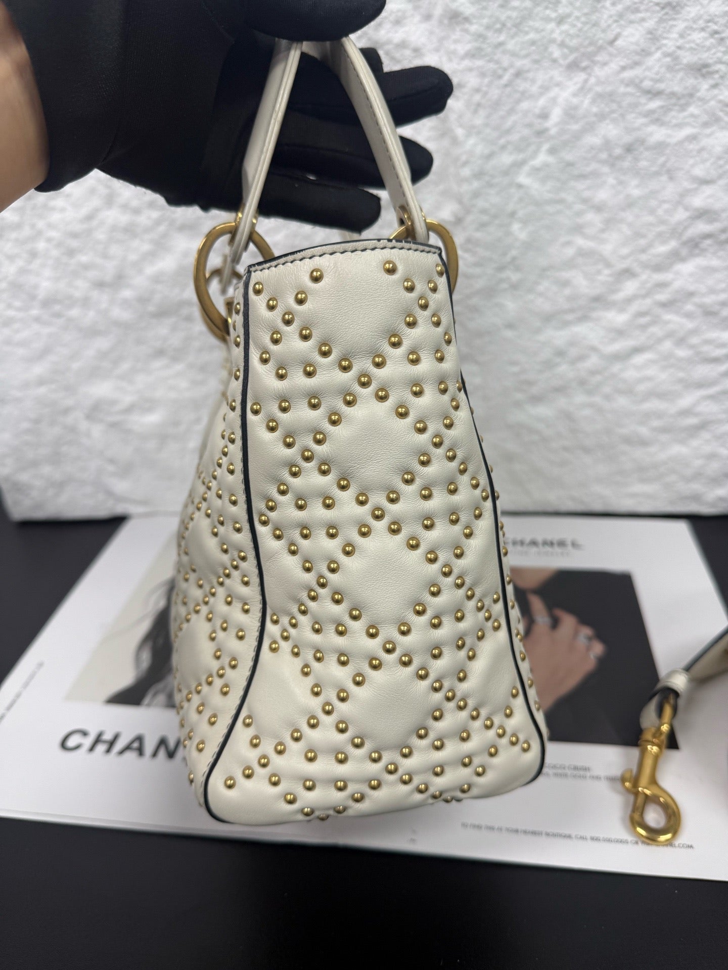 Dior - Lady Dior - Leather - White - (Medium)