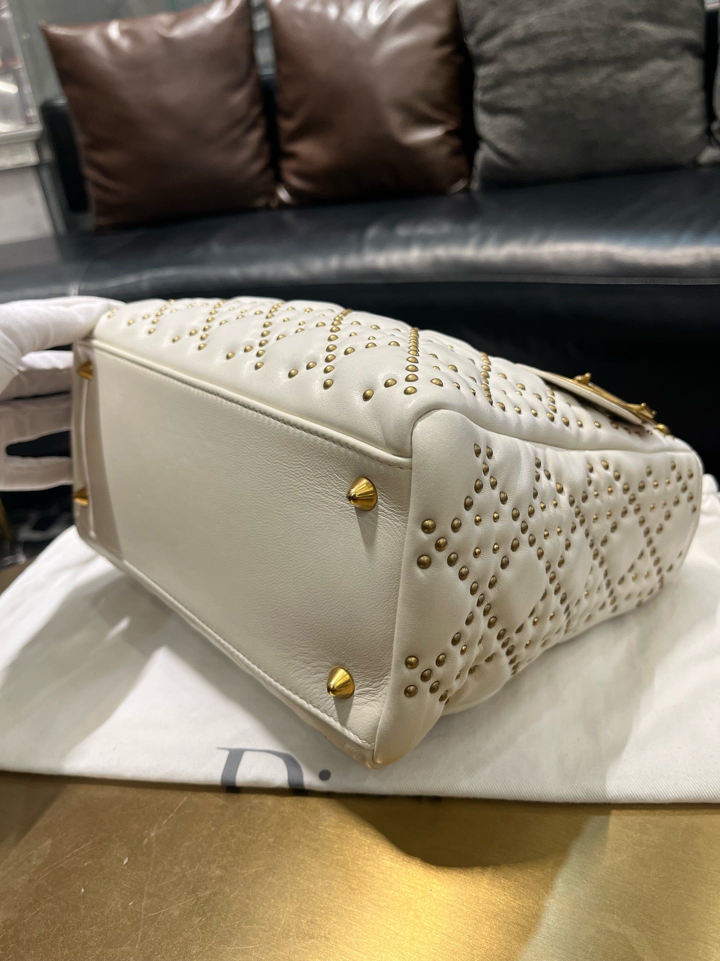 Dior - Lady Dior - Leather - White - (medium)