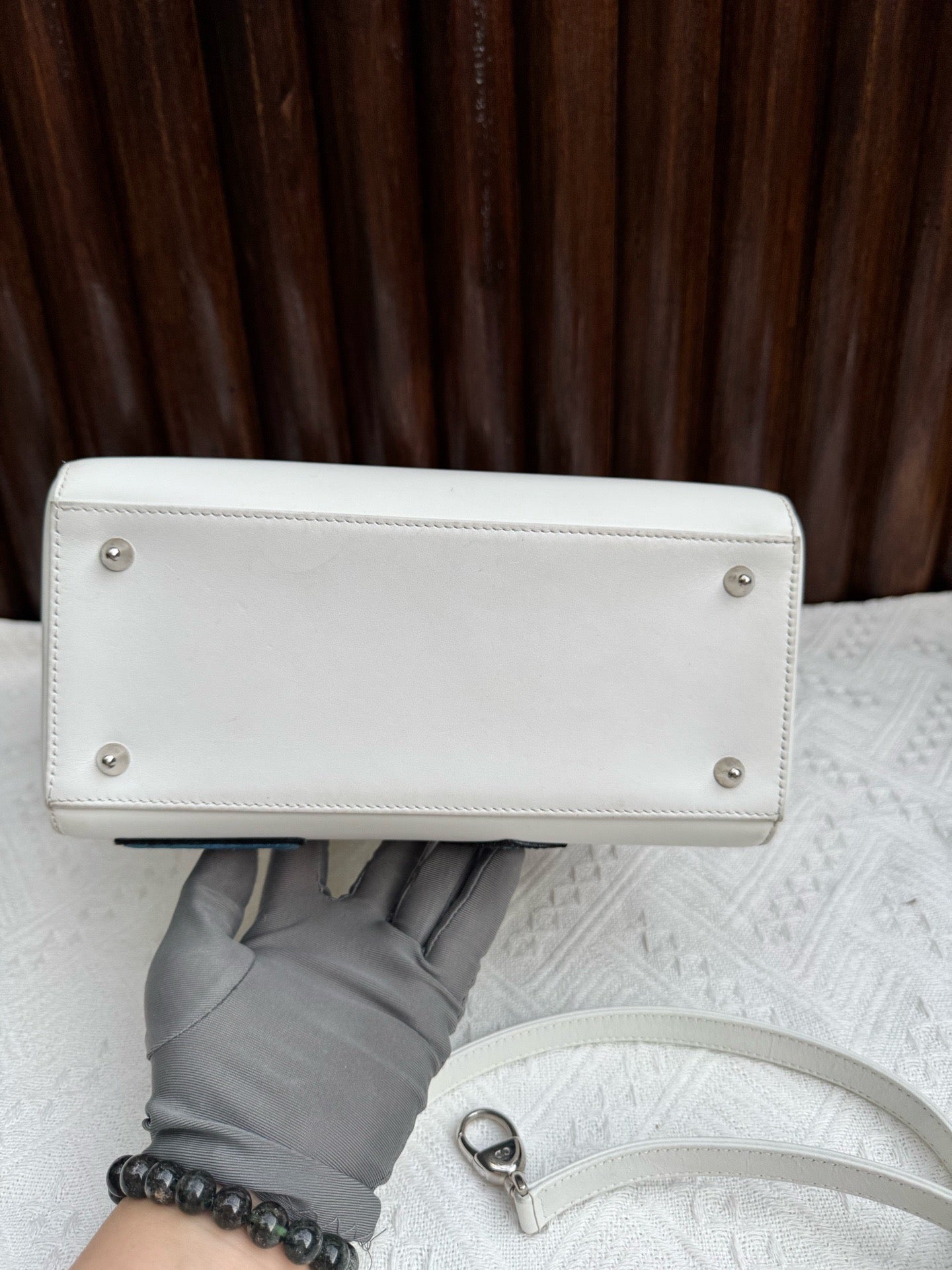 Dior - Lady Dior - Leather - White - (medium)