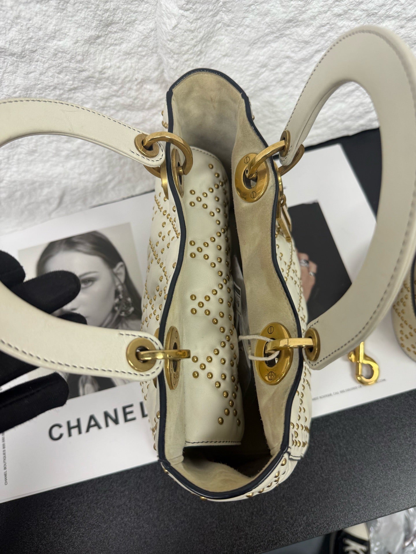 Dior - Lady Dior - Leather - White - (Medium)