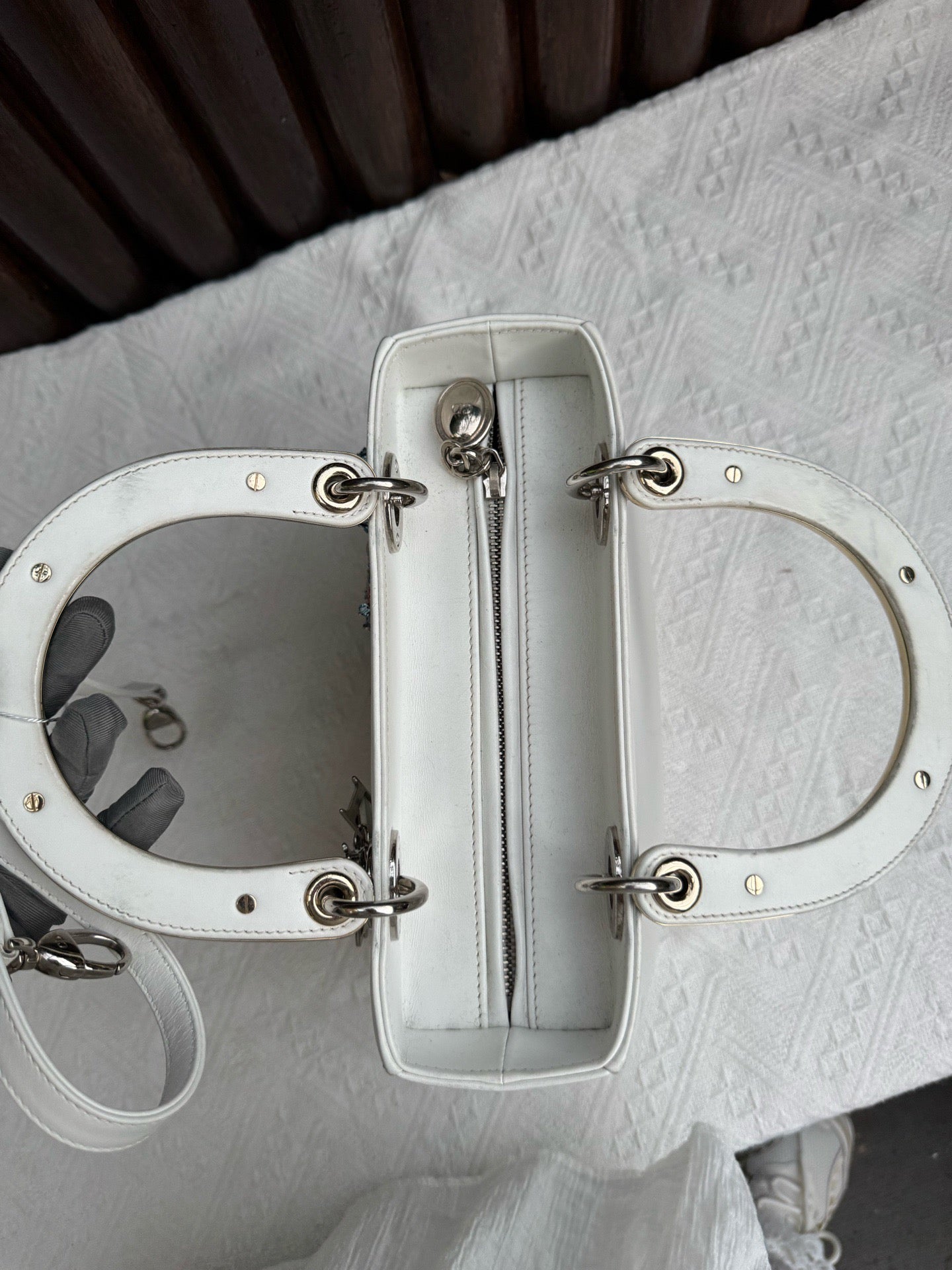 Dior - Lady Dior - Leather - White - (medium)
