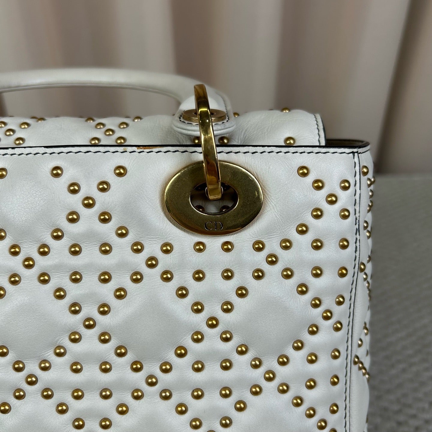 Dior - Lady Dior - Leather - White - (medium)