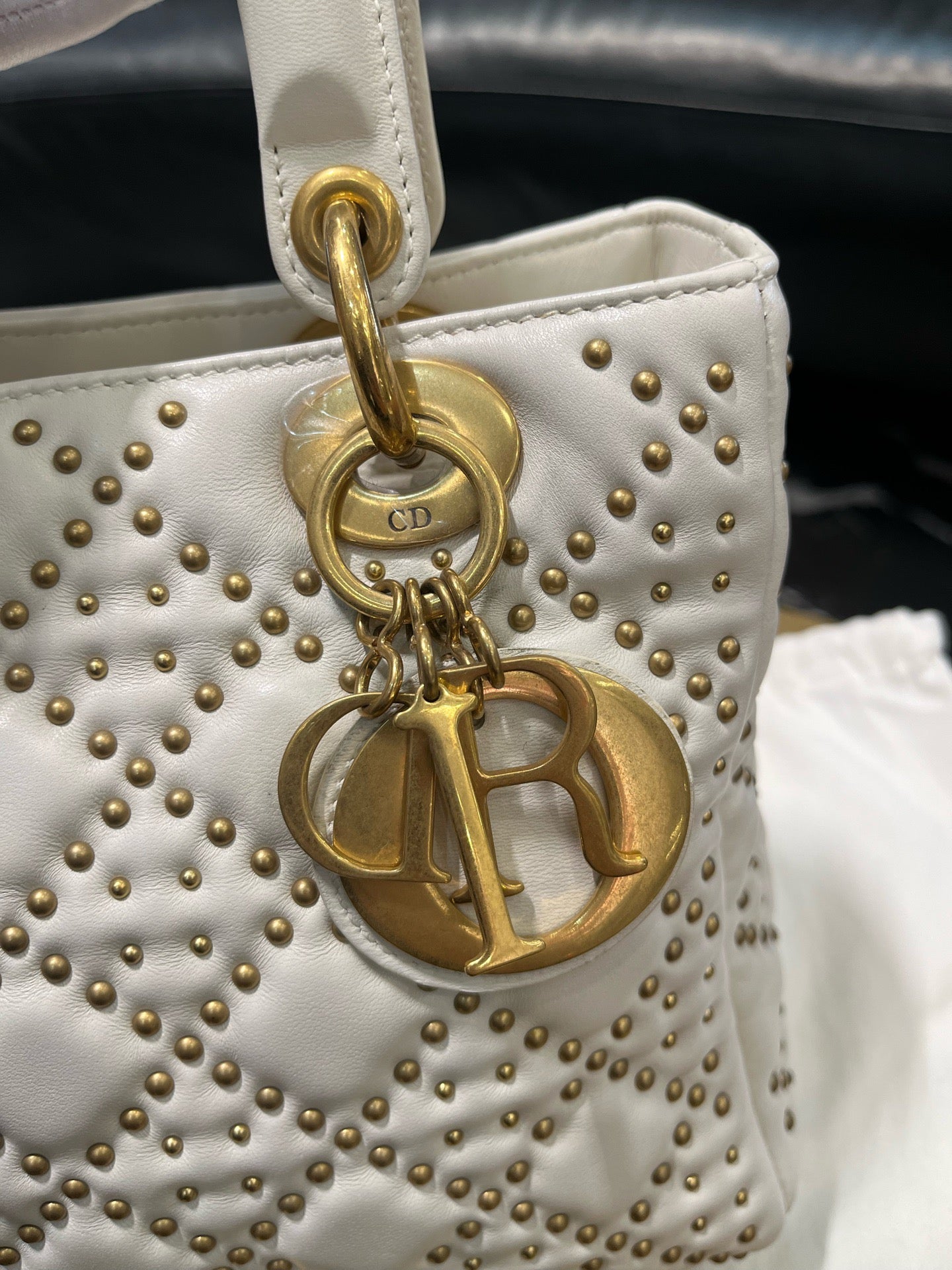Dior - Lady Dior - Leather - White - (medium)