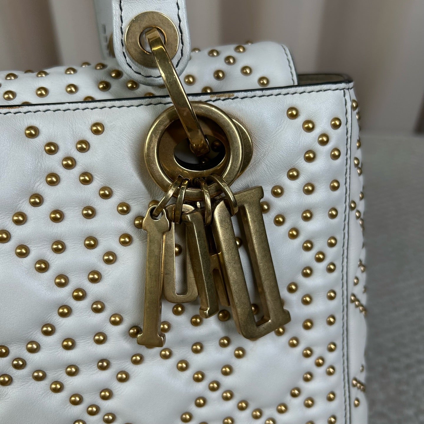 Dior - Lady Dior - Leather - White - (medium)