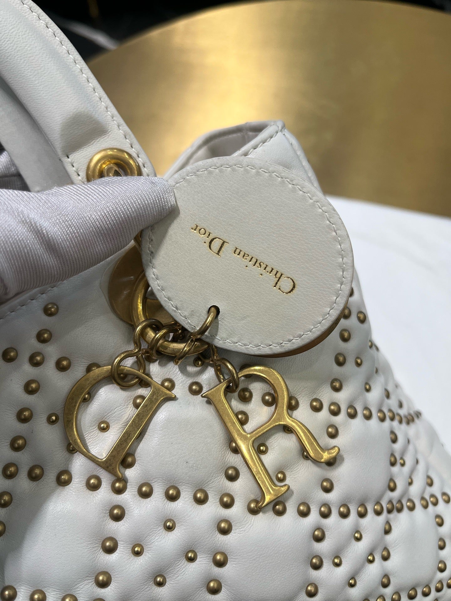 Dior - Lady Dior - Leather - White - (medium)