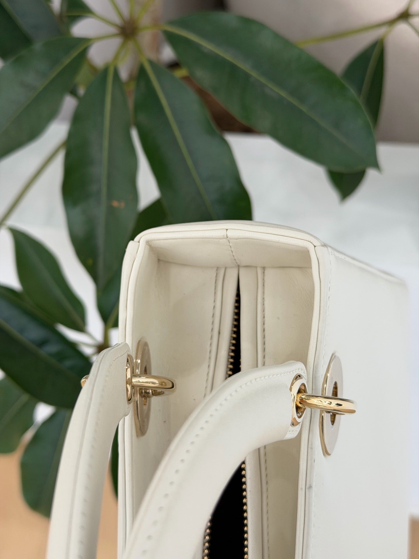 Dior - Lady Dior - Leather - White - (medium)