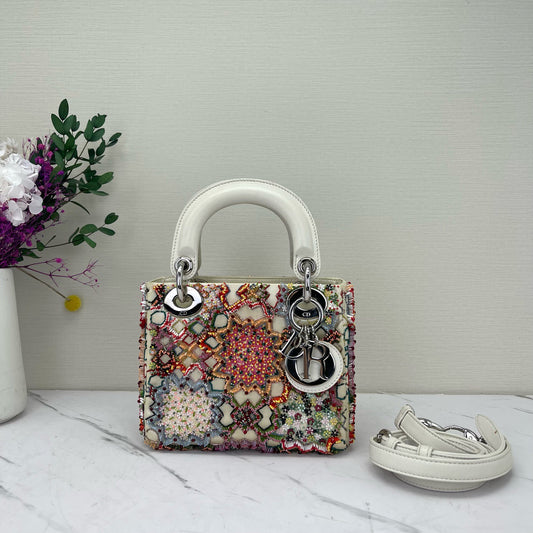 Dior - Lady Dior - Leather - White - (mini)