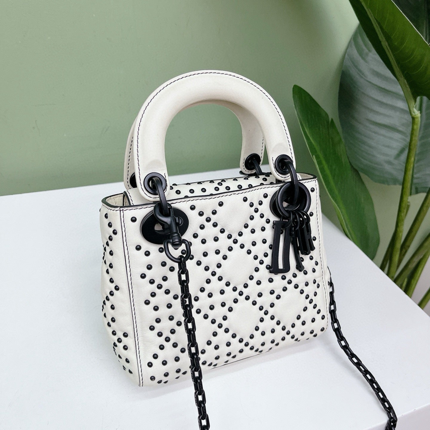 Dior - Lady Dior - Leather - White - (mini)